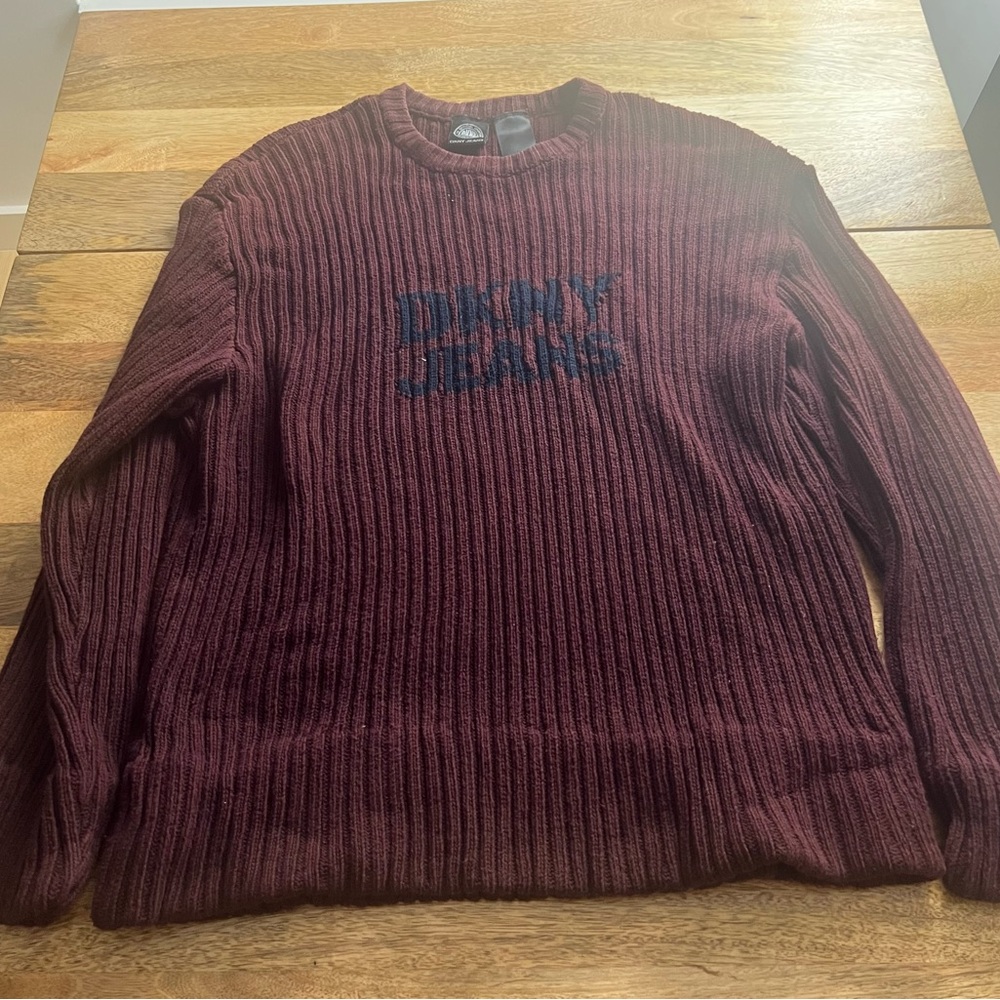 Dkny Men's Burgundy Sweater